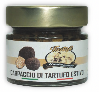 Tranches de truffes noires estivales