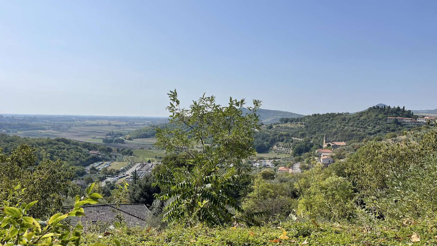 Vue sur les Collines Euganéennes depuis Arquà Petrarca